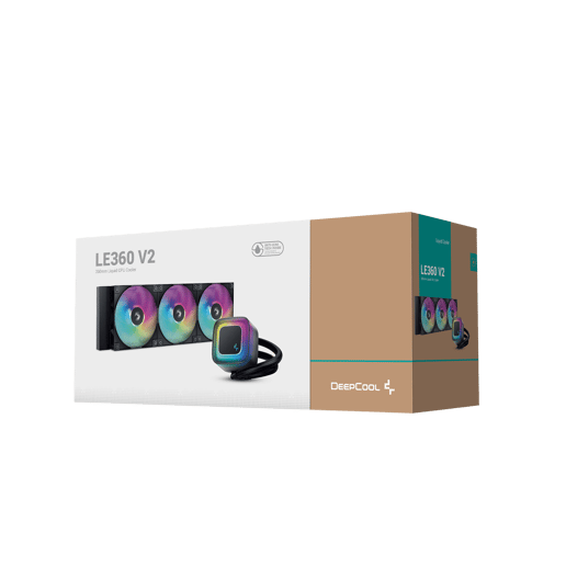 DeepCool LE360 V2 360mm Liquid CPU Cooler with Triple 120mm ARGB Fans